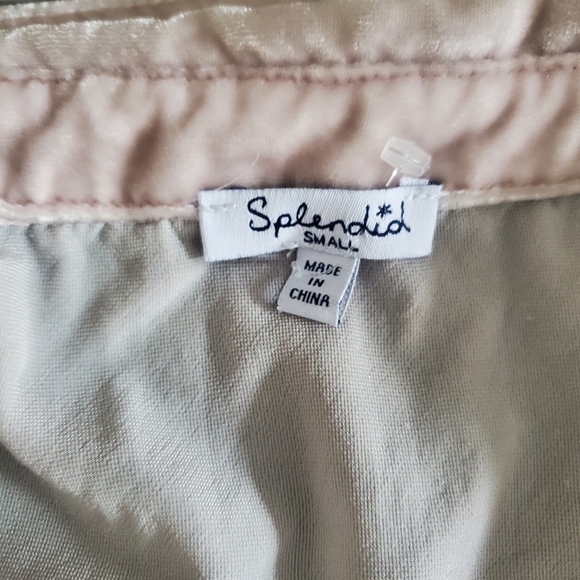 Splendid Pink Velvet Suede Button Up Shirt Women's Small - Picture 2 of 4